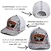 Paramount Outdoors Fly or Die Fly Fishing Mesh Back Patch Rope Cap Fly Fishing Hat (Grey Cirrus)