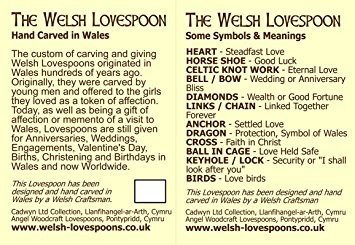 Eternal Knot Hand carved Welsh Love Spoons - Image 3