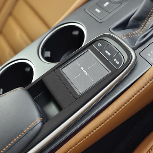 FDAIUN 車 センターコンソール パネル 装飾 ステッカー レクサス RC 2015~2017年に適用 アクセサリー スエード 材料 ソフトな手触り カスタムドレスアップ Lexus RC 内装パーツ インテリアパネル 両面テープ付き 3pcs (ブラ