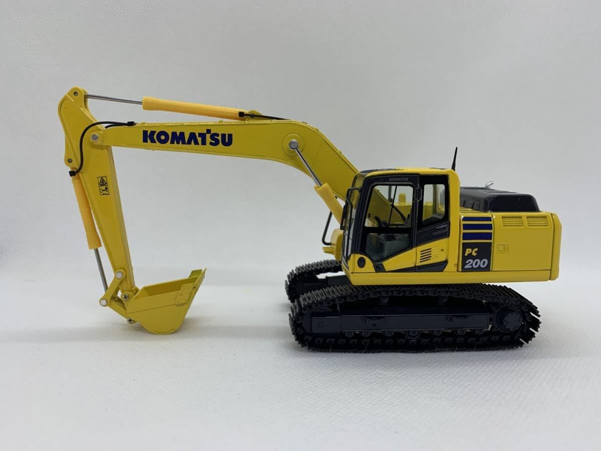 コマツ建機　PC200-10型　コマツカラークイックヒッチセット　1/50 コマツ建機 PC200-10型 コマツカラークイックヒッチセット 1/50 コマツ建機