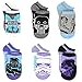 Star Wars Girls Teen Adult Womens 6 pack Socks (9-11, Rogue One Purple)