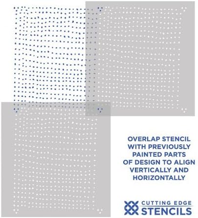 Miniatura 5 de Myriad Allover Stencil - Plantillas reutilizables para decoración de bricolaje - por Cutting Edge Stencils