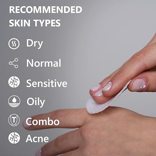 Miniatura 5 de Almohadillas aclaradoras para el control del acné | Almohadillas de ácido glicólico para parches de espinillas para piel limpia y clara |