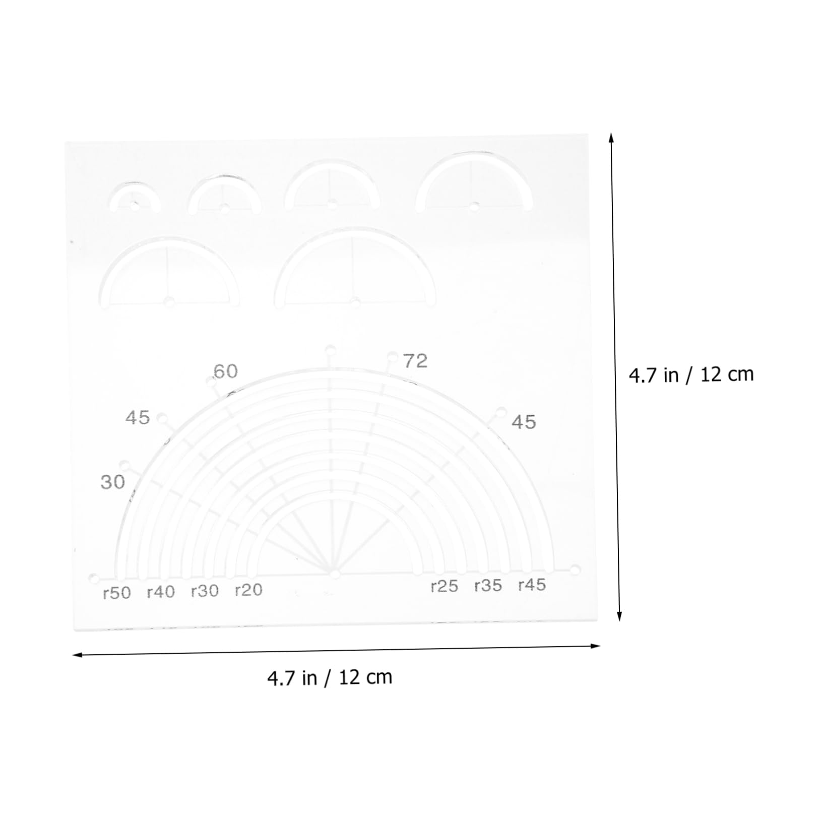 STOBOK 3pezzi Righello Acrilico Per Patchwork e Template Per Trapunta e Creativi Per e Principianti Include Istruzioni Per Facile