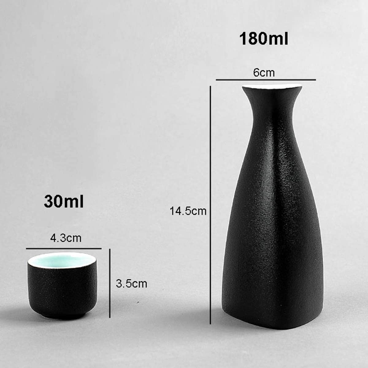 Amazon.co.jp: 日本酒セット 8 点には、徳利 1 個と猪口 6 個が含まれ