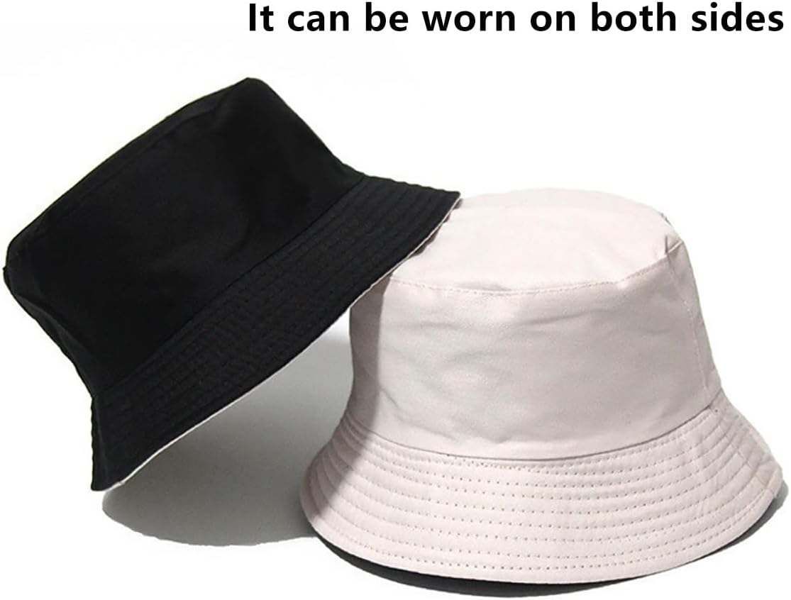 Summer Bucket Hat,Beach Sun Hat Double-Sided Fisherman Hat for Men Women - Image 2