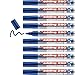 Produktbild edding 250 Whiteboardmarker - blau - 10 Whiteboard Stifte - Rundspitze 1,5-3 mm - Boardmarker abwischbar - für Whiteboard, Flipchart, Magnettafel, Pinnwand, Memoboard - Sketchnotes - nachfüllbar