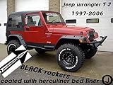 Jeep Wrangler Black Coated TJ Rockers 5 3/4