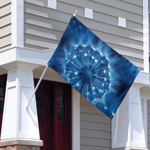 Drapeaux simples en polyester bleu résistant aux intempéries - 4