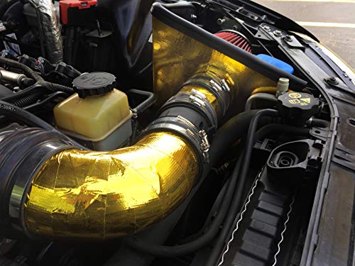 Design Engineering 010396 Reflect-A-Gold High-Temperature Heat Reflective Adhesive Backed Roll, 2" X 15' Roll #TOP5