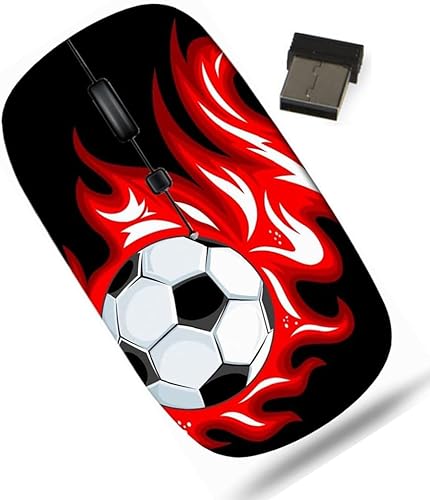 maizi Ratón inalámbrico MacBook para Mac Laptop PC Chromebook, Ratones inalámbricos MacBook ID de imagen 13295369 Fútbol y fútbol b 2.4G Ligero con