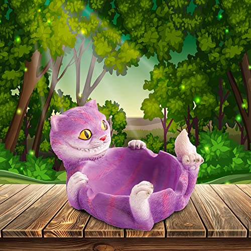 Fujima Large Trippy Cat Premium Polystone Ashtray By Fujima Ashtray For Outdoor/Indoor/Patio/Home Decor Use Ash Holder For Smokers Cigarettes Unique Ashtray Height 3.4 X Length 5 thumb #1