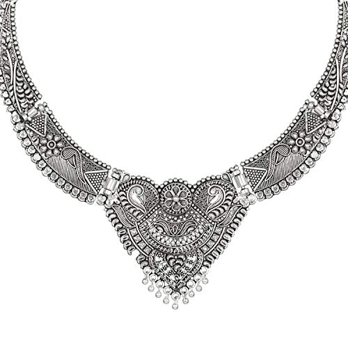 Oxidised Traditional Necklace Set