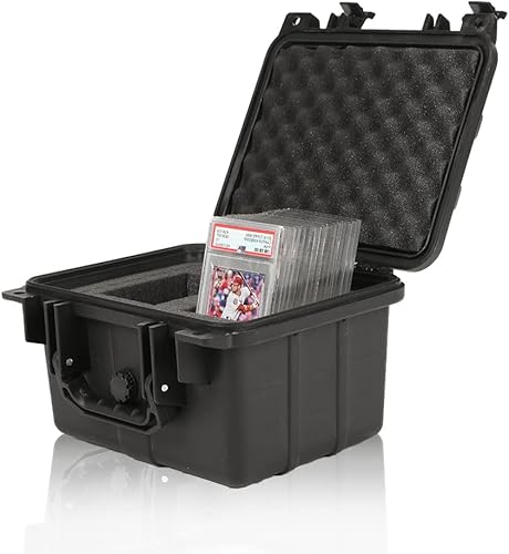 Miniatura 10 de G-PLUS Caja de almacenamiento de tarjetas graduadas compatible con BGS PSA SGC FGS Tarjetas comerciales deportivas resistentes a la intemperie