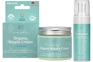Organic Nipple Cream - Breastfeeding Balm with Post Partum Spray