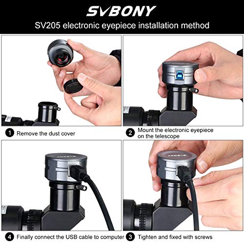SVBONY SV205 Telescope Camera,1.25" 7.05MP IMX415 Astrophotography Camera by SVBONY - Image 6