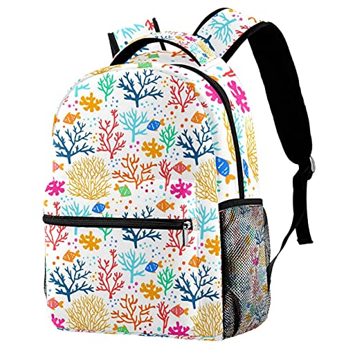 Sac à dos corail avec poches pour les sorties en famille