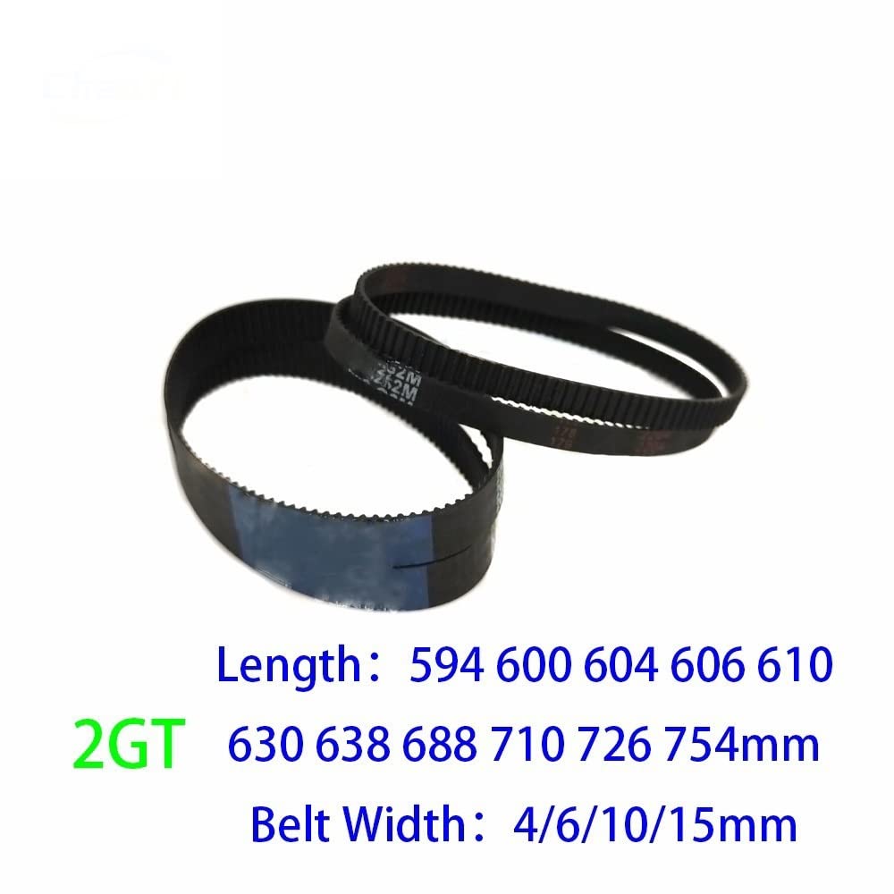 1/2/3/5 sztuk 2GT pętla zamknięta gumowy pasek rozrządu szerokość 4/6/10/15mm długość 638 688mm napęd pasek zębaty gt2(2GT-688mm,3pcs 15mm)