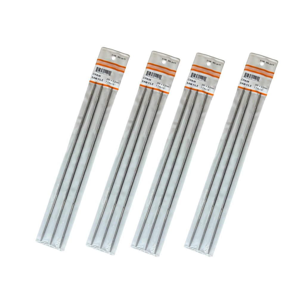 Amazon.co.jp: FUJIMI 丸ヤスリ 3.2mm 3本セット チェーンソー 目立て