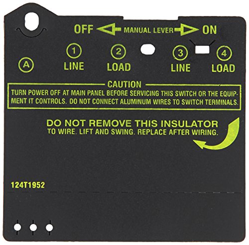 double pole timer switch - Intermatic Insulator for Double-Pole Timer Switches, Item # 124T1952 for use in T100 Series Intermatic Timers (T103, T104, T105, T173, T174, T175, T176, T185, WH40), Timer Controls Accessories