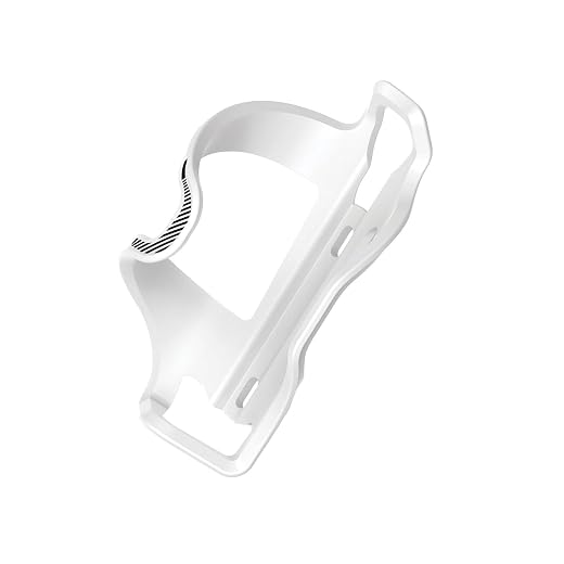 Lezyne Flow Cage E Sl-r, Matrix, Bottle Clamped on The Right, White/Black, 1-BC-flslr-v207 Bottle Holder, 48 g