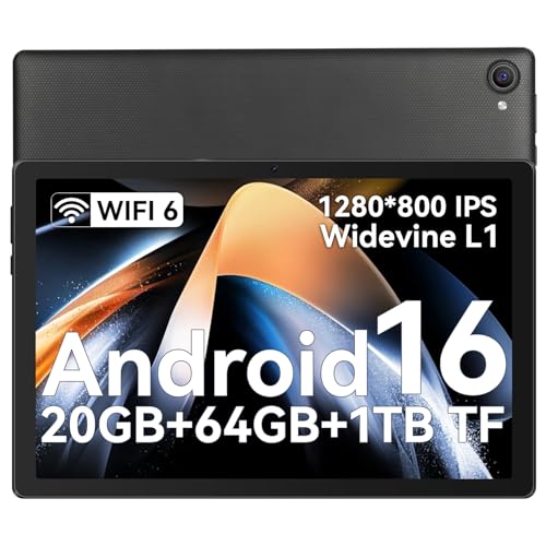 Whitedeer Tablet 10 pollici Android 16, Face ID, OTG, 20GB+64GB+1TB Espansione, 1280 * 800 IPS...