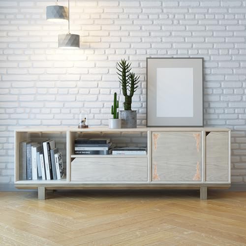 Homoyoyo Decorative Stickers 4Pcs Wooden Carved Onlay Applique Unpainted Furniture Corner Onlay Decoration for Wall Windows Door Cabinets Mirrors Applique - Image 4