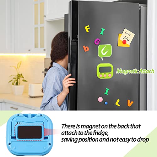 24 Pieces Digital Kitchen Timer Magnetic Timers For Classroom Bulk On/Off Switch Minute Second Count Up Countdown Big Lcd Display Loud Alarm For Exercise Cook Baking Teacher Kids(Blue, Green) #TOP4
