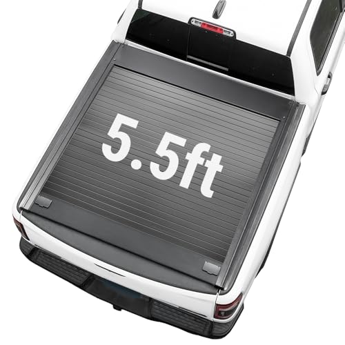 Syneticusa MB Retractable Truck Bed Cover for Ford F-150 2004–2026 | 5.5 ft (67”) Short Bed | Aluminum Hard Retractable Tonneau Cover | Waterproof Low Profile