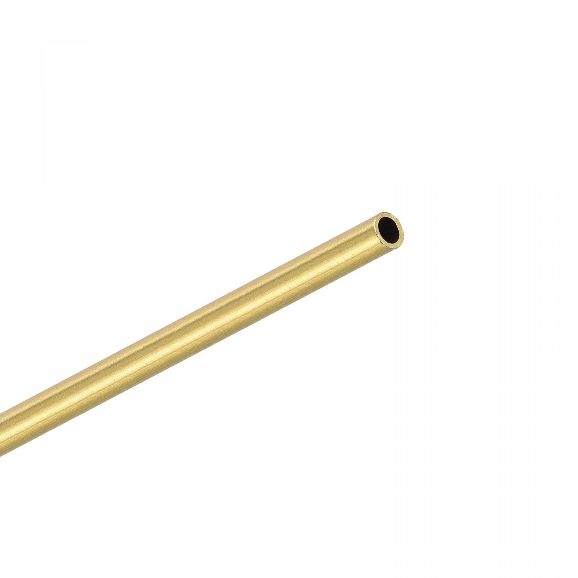 Sourcing Map 4x Messing Rundrohr – 4mm Außendurchmesser, 0,5mm Wandstärke, 100mm Länge | Für DIY, Modellbau, Basteln