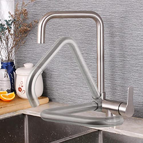Robinet cuisine pliant pour evier de cuisine avec mitigeur chaud et froid