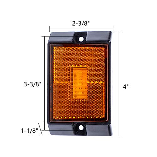 Kit 8 Feux Stroboscopiques LED Ambrés Pour Camion 12V - Marqueurs Latéraux, Boîtier De Contrôle