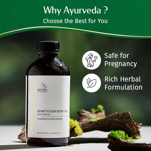 Kerala Ayurveda Dhanwantharam Thailam Ayurvedic Massage Oil (6.76 Fl Oz) | Herbal Body Oil for Daily Self-Massage | Supports Joint & Muscle Comfort | Moisturizing Adaptogen Oil for Body & Skin Care - Image 5