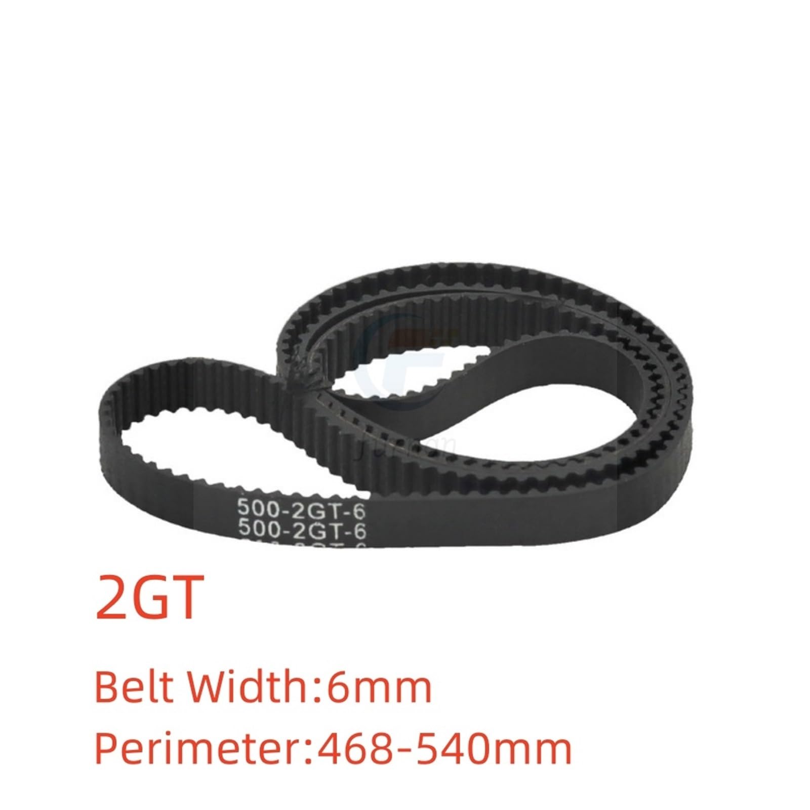 Drukarka 3D 2GT 6mm zamknięta pętla guma GT-2 długość paska rozrządu 468 480 484 488 494 500 520 524 528 540 mm Pas transmisyjny