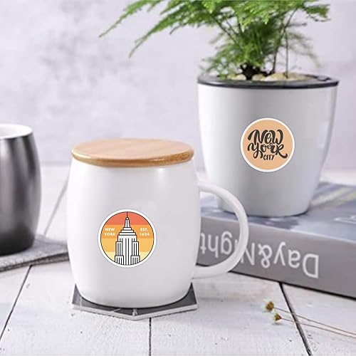 Miniatura 6 de 60 calcomanías de Nueva York – Calcomanías estéticas de vinilo impermeables para botella de agua, laptop, teléfono, patineta – para adolescentes,