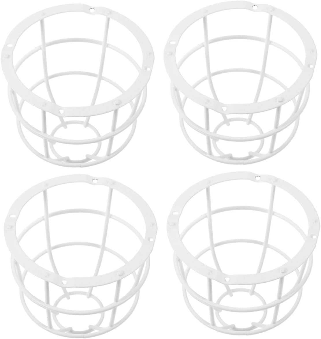 4pcs Diy Lampshade Frame Decorative Light Guard Modern Lamp Shade Bracket for Ceiling and Table Lamps Easy to Install for Decor