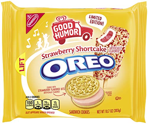 Oreo Seasonal Good Humor Strawberry Shortcake Sandwich Cookies, 10.7 Oz