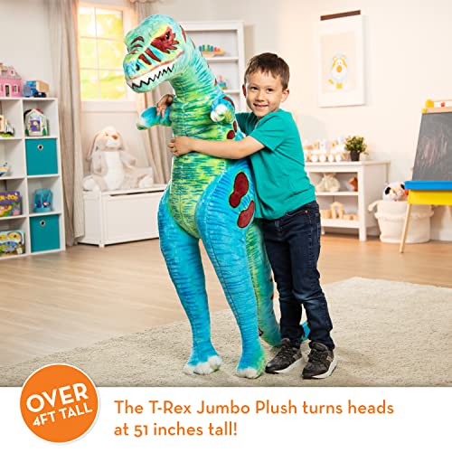 Melissa & Doug Jumbo T-Rex Dinosaur - Lifelike Stuffed Animal (Over 4 Feet Tall) #TOP1