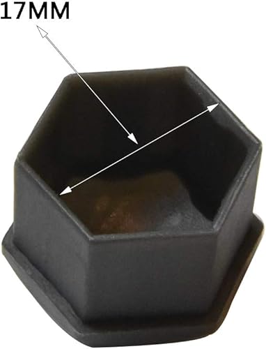 Miniatura 2 de FiveEyes Tapas de tuerca de rueda de 0.669in compatibles con Audi BMW Mercedes con herramienta de extracción, 20 unidades (gris)