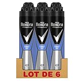 Efecto antiperspirante Rexona Desodorante Antitranspirante Cobalt, 200 ml, Paquete de 6