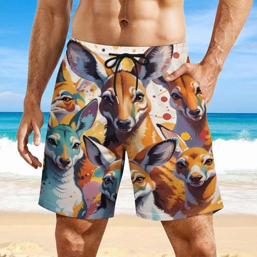 Men's Sharks Swim Trunks Hawaiian Bathing Mesh Lining Suit Swimsuits Beach Shorts with Pockets Lightweight2