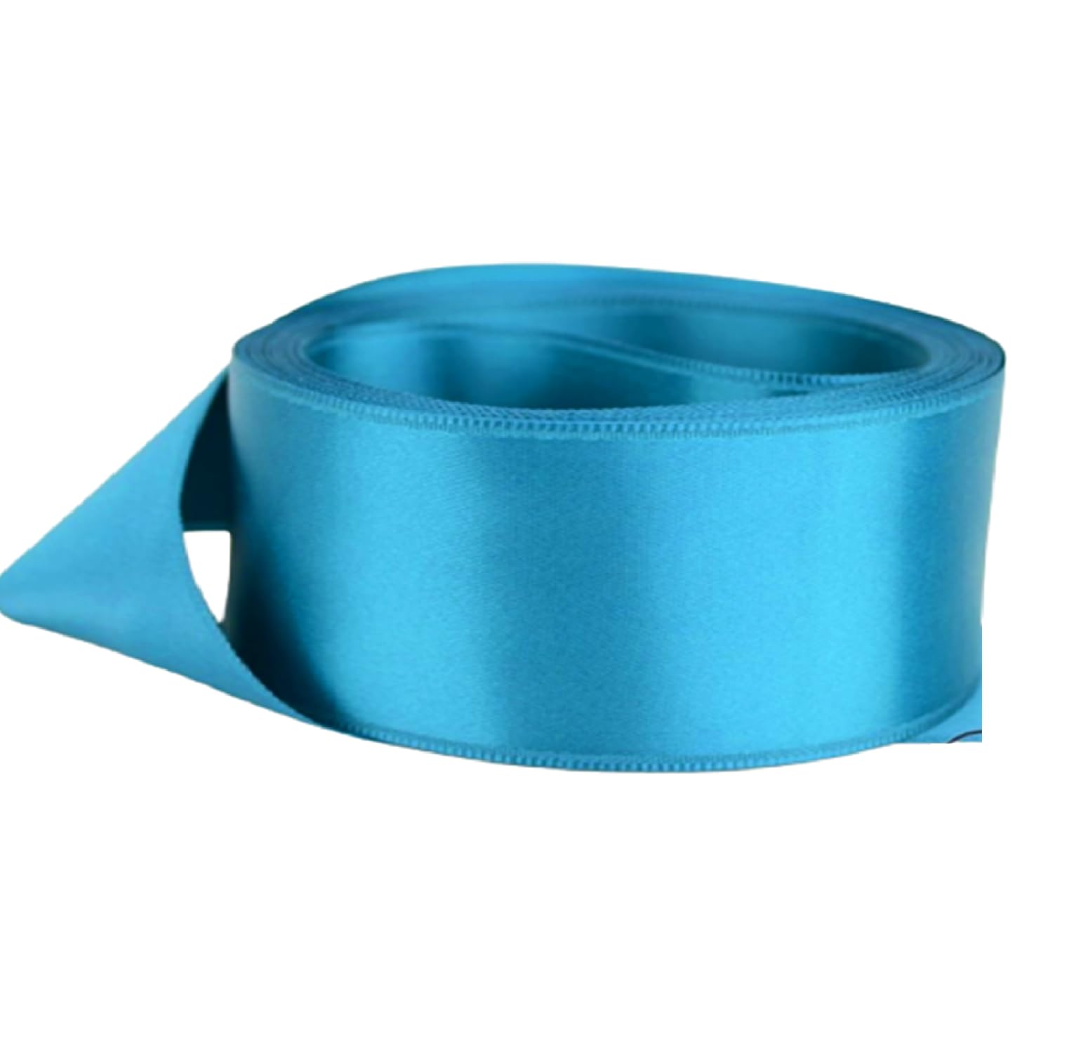 Gcs London Teal Blue Satin Ribbon 50Mm Wide 5 Meter For Gift Wrap Ribbon, Ribbons For Gift Wrapping, Christmas Ribbon, Sewing, Ribbon For Crafting, Wedding Party Cake, Ribbons For Decorations Diy Car