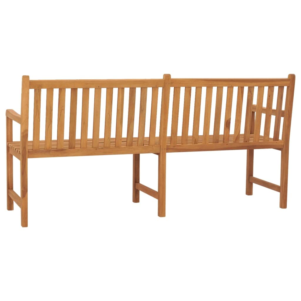 180 cm in legno di teak massiccio, mobili da esterno per casa e giardino, soluzione elegante per rilassarsi e divertirsi