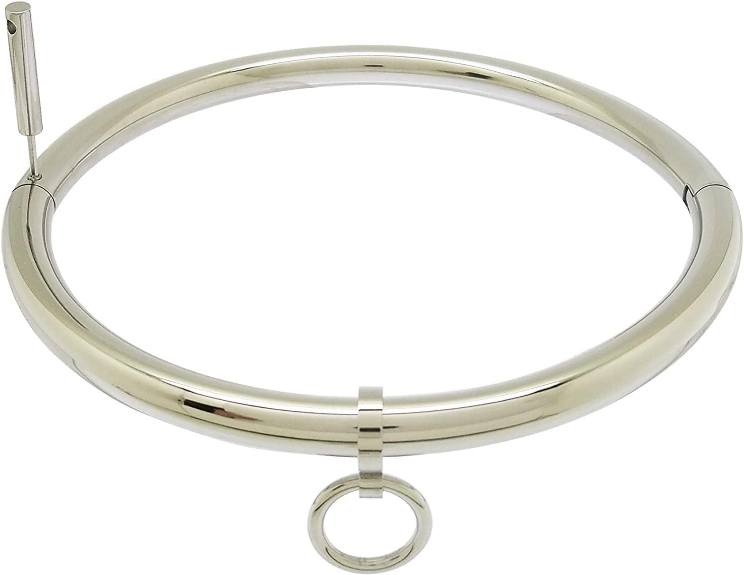 Stainless steel lockable collar necklace choker Women Men Stianless steel Necklace Torques Removeable O-Rings Choker Lockable Choker