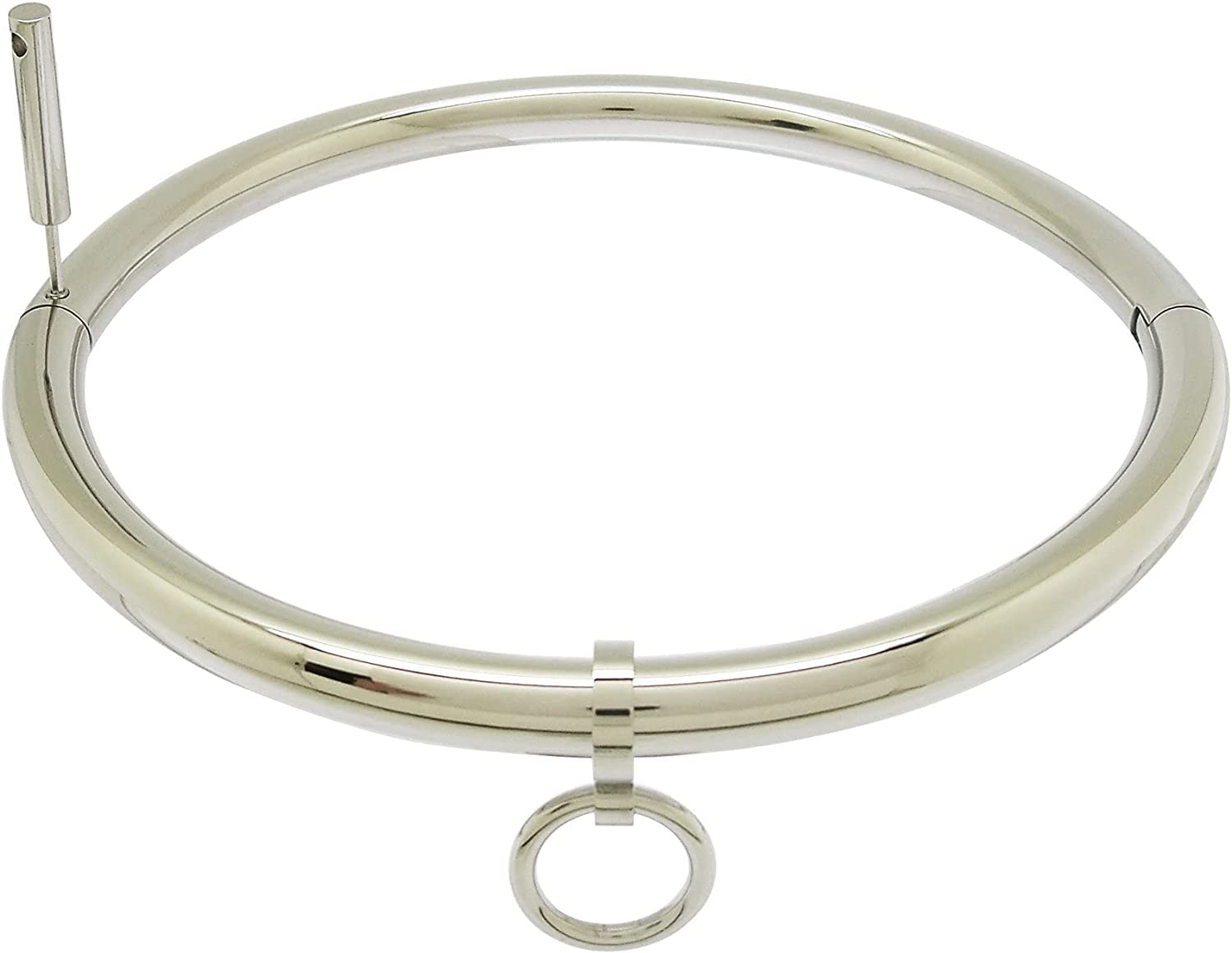 Stainless steel lockable collar necklace choker Women Men Stianless steel Necklace Torques Removeable O-Rings Choker Lockable Choker