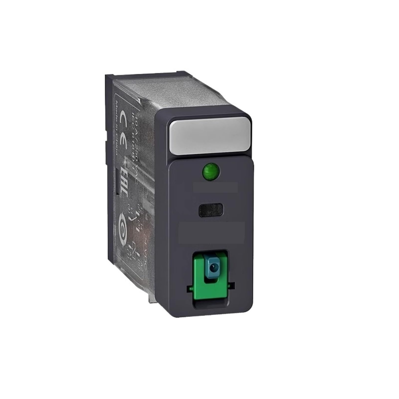 Relais d'interface RXG23BD à commande 24V DC avec bouton de test verrouillable
