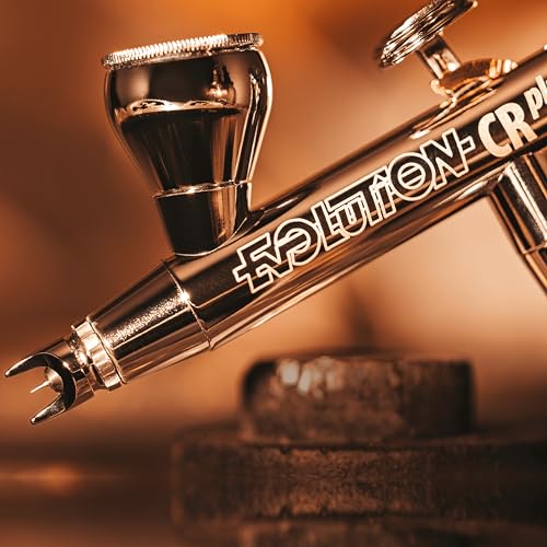 Harder & Steenbeck Airbrush – Evolution 2024 CRplus - German-Engineered Dual Action Painting Set with Gravity Feed - 0.28 + 0.45mm Self-Centering Nozzles - 2 + 5 ml Paint Cups - 121233 - Image 3