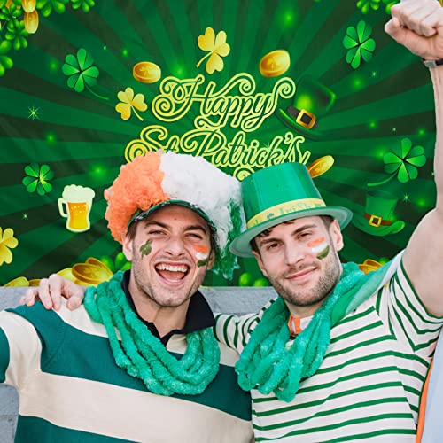 Happy St. Patrick's Day Flag 3 X 5 Ft Ireland Shamrock Flag Saint Patty's Day Banner Vivid Color And Polyester Double Stitched With Flag Grommets Outdoor Indoor Home Decor (Classic) #TOP4