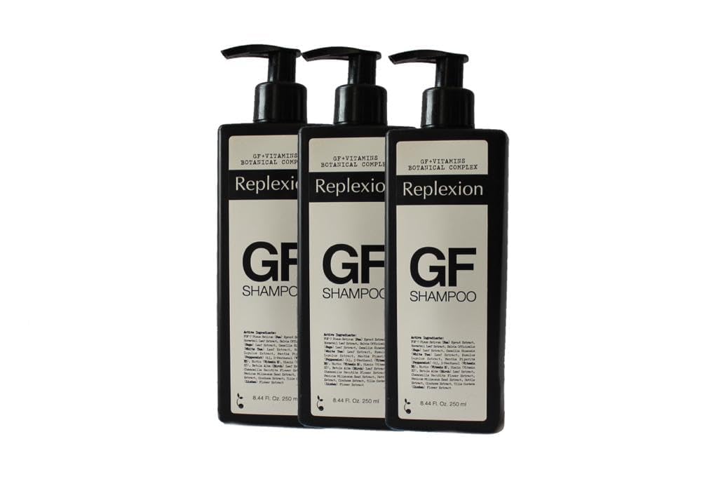 Hair Growth Shampoo (3x250ml) – Revitalizes Scalp, Strengthens Roots, and Promotes Thicker, Healthier Hair with Botanical Growth Factors – Reduces Hair Loss and Restores Vitality
