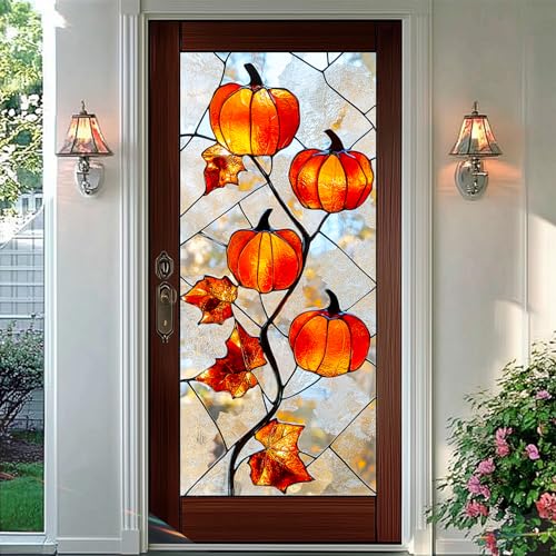Película para Ventana Privacidad Hojas Otoño 17.7 x 39.3 pulgadas miniatura 6